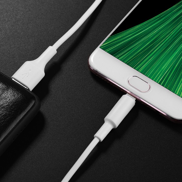 Фото - Кабель HOCO X25 USB to Micro 2A, 1m White (6957531080138)