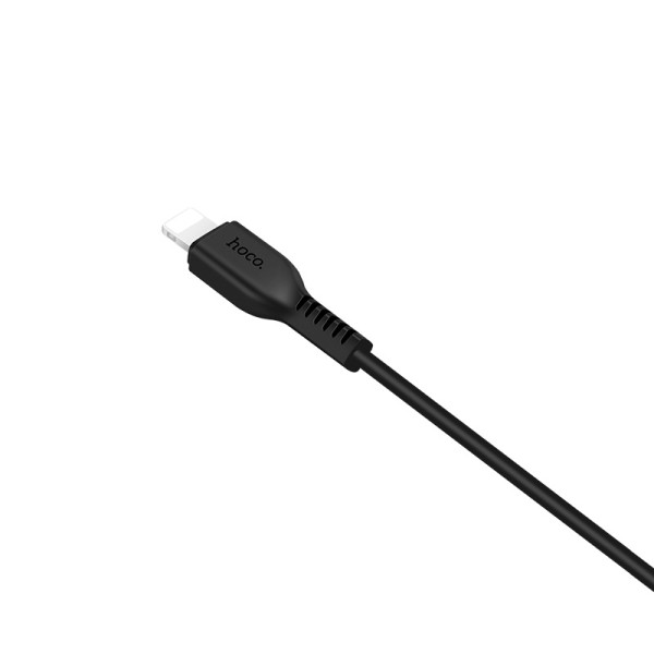 Фото - Кабель синхронізації даних HOCO X13 USB to iP 2.4A, 1m Black (6957531061144)
