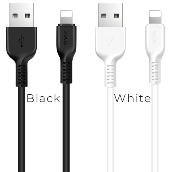 Фото - Кабель синхронізації даних HOCO X13 USB to iP 2.4A, 1m White (6957531061151)