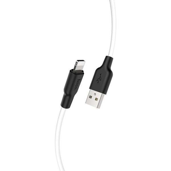 Фото - Кабель синхронізації даних HOCO X21 Plus USB to iP 2.4A, 2m Black+White (6931474713780)