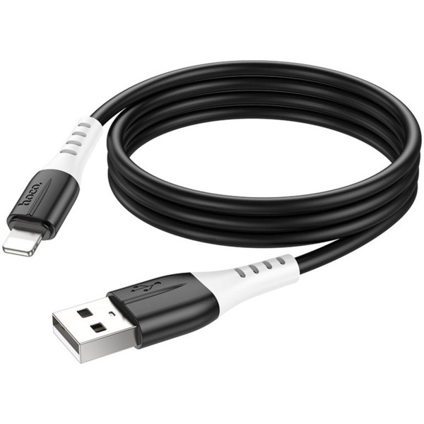 Фото - Кабель синхронізації даних HOCO X82 USB to iP 2.4A, 1m Black (6931474768537)