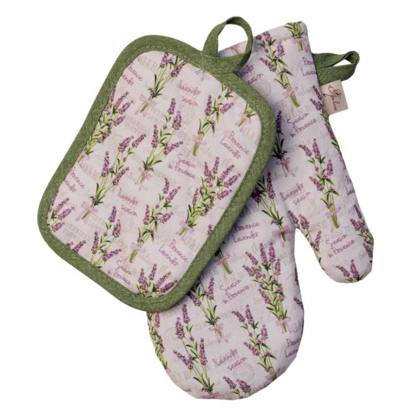 Фото - Прихватка-рукавиця Прованс Суцвіття лаванди 30х18 см, 15х20 см (042349) Фото - Прихватка-рукавиця Прованс Суцвіття лаванди 30х18 см, 15х20 см (042349)