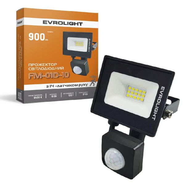 Фото - Светодиодный прожектор EVROLIGHT FM-01D-10 10W 6400К (000057039)