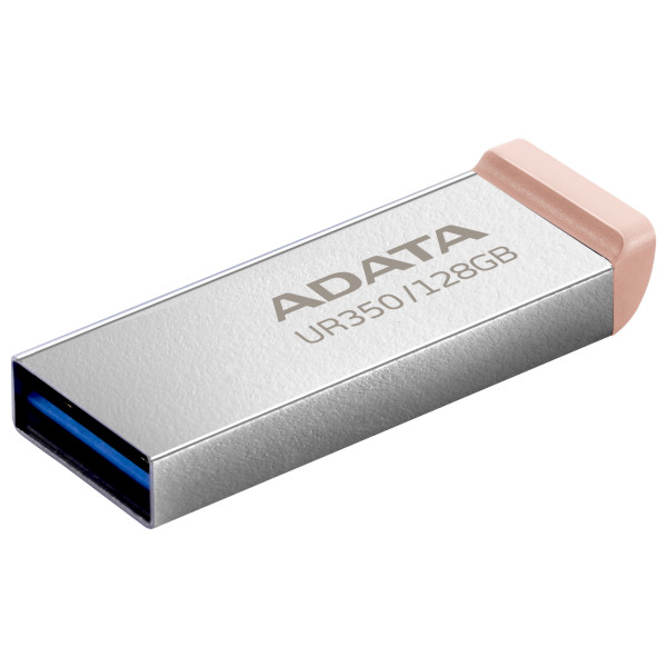 Фото - Флеш USB ADATA USB 3.2 UR 350 128Gb Silver/Beige (UR350-128G-RSR/BG)