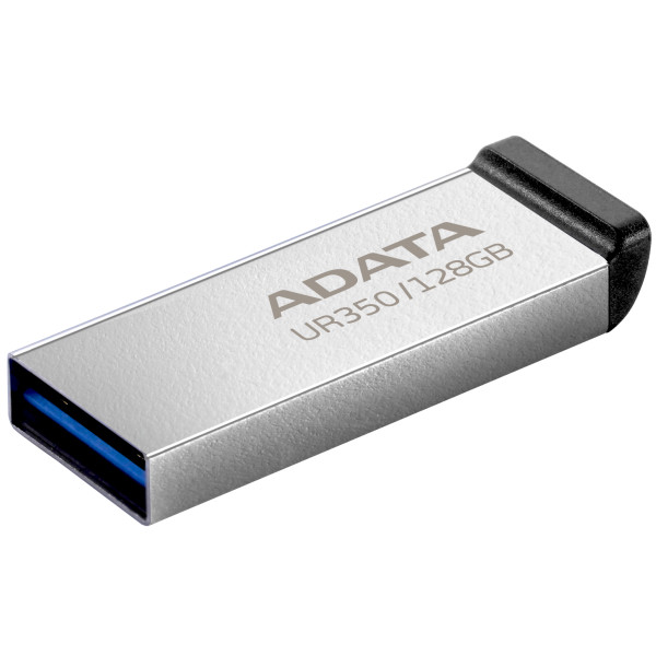 Фото - Флеш USB ADATA USB 3.2 UR 350 128Gb Silver/Black (UR350-128G-RSR/BK)