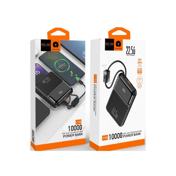 Фото - Батарея мобільна WUW 10000mAh Black (Y158)