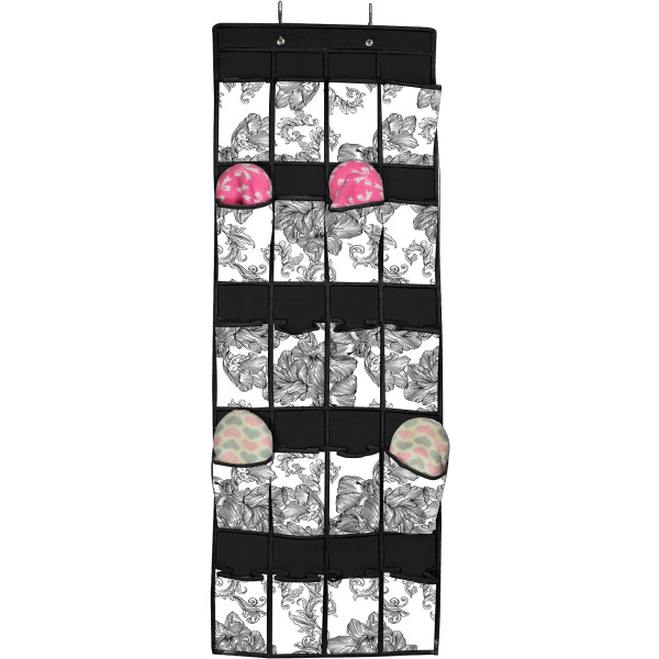 Фото - Органайзер для зберігання Idea Home Anthracite Flowers 44x135 см (NP-132 ткан. 20ком. підвіс. Anthracite Flowers)