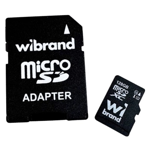 Фото - Карта пам'яті Wibrand 128Gb class 10 adapter SD (WICDHU1/128GB-A)
