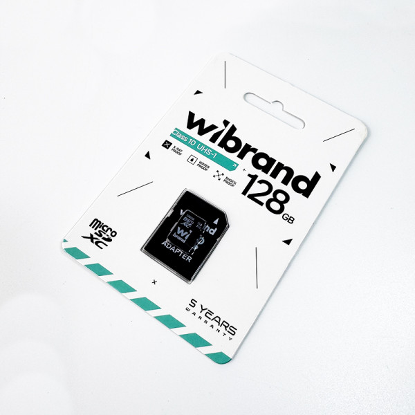 Фото - Карта пам'яті Wibrand 128Gb class 10 adapter SD (WICDHU1/128GB-A)