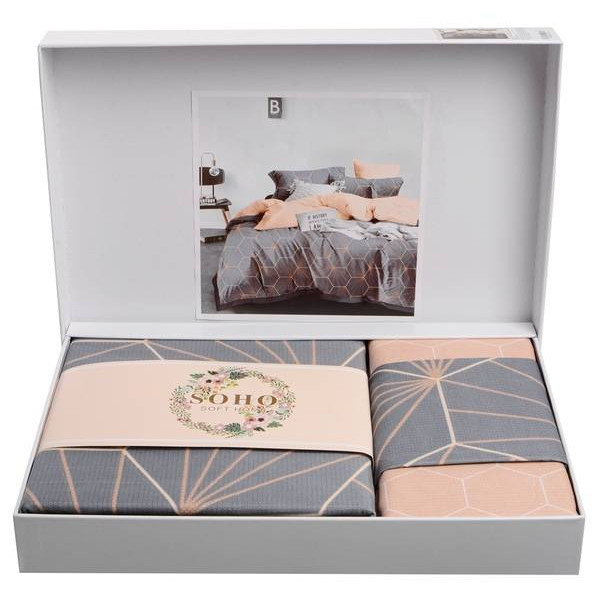 Фото - Комплект постільної білизни SOHO Lounge 200х230 Geometry Grey (A130167)