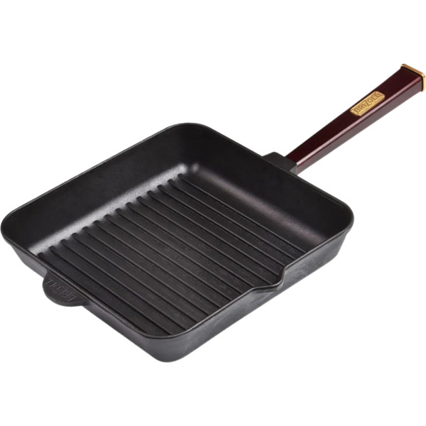 Фото - Сковорода гриль Brizoll O262650G-P2 Optima-Bordo 260х260х57,5 мм, квадратна