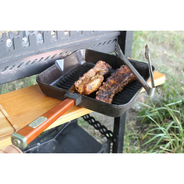 Фото - Сковорода гриль Brizoll O262650G-P2 Optima-Bordo 260х260х57,5 мм, квадратна