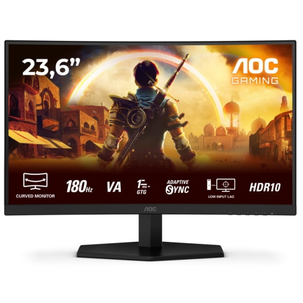 Фото - Монітор ігровий AOC C24G42E Black/Red