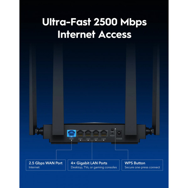Фото - Маршрутизатор інтернет WiFi7 Cudy WR3600H