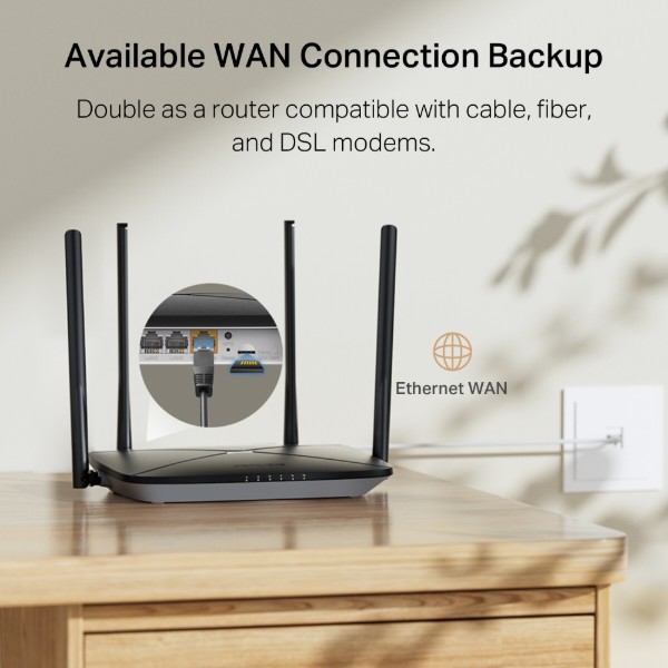 Фото - Маршрутизатор інтернет 4G Mercusys MB115-4G