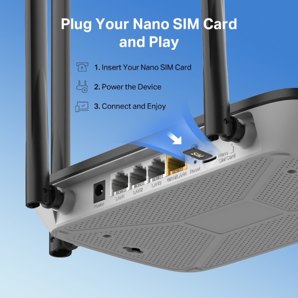 Фото - Маршрутизатор інтернет 4G Mercusys MB115-4G
