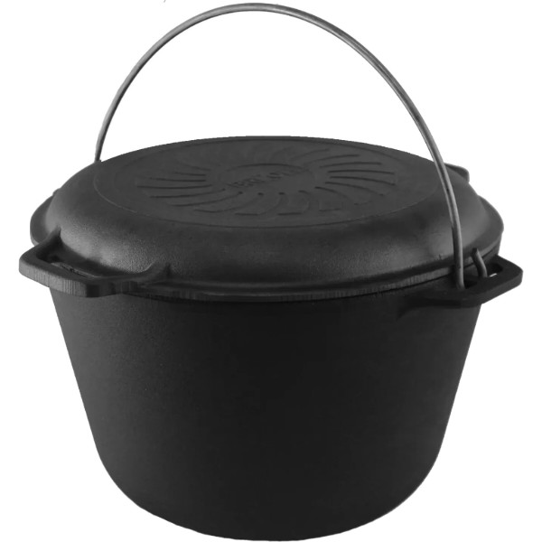Фото - Казан Brizoll KT10-2 Туризм 10 л, туристичний з кришкою-сковородою