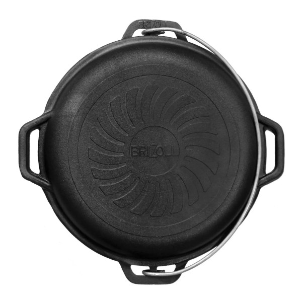 Фото - Казан Brizoll KT10-2 Туризм 10 л, туристичний з кришкою-сковородою