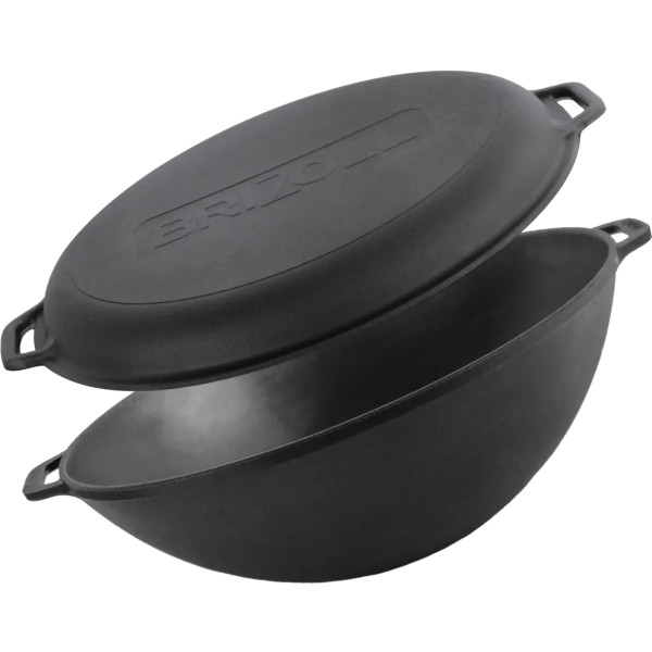 Фото - Казан Brizoll W36-2 WOK 8 л, з кришкою-сковородою Фото - Казан Brizoll W36-2 WOK 8 л, з кришкою-сковородою