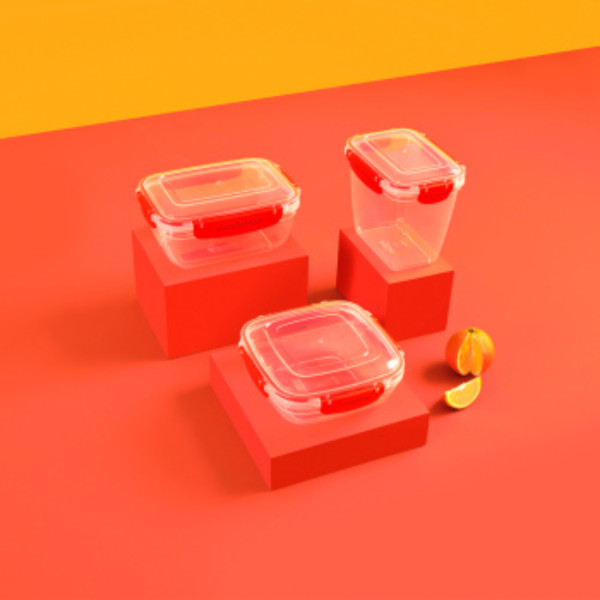 Фото - Ємність для зберігання Dunya 30811-DN-orange Master 400 мл