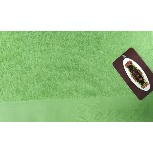 Фото - Рушник банний Zastelli Border зелений 70x140 см (10273-000916)