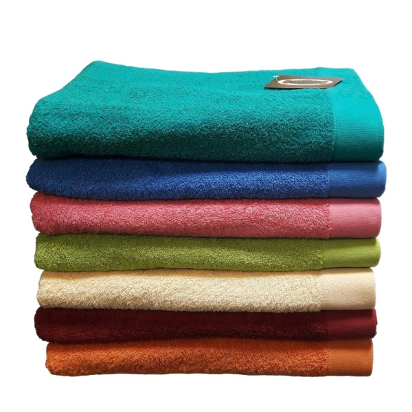 Фото - Рушник банний Zastelli Border помаранчевий 70х140 см (10273-001579)