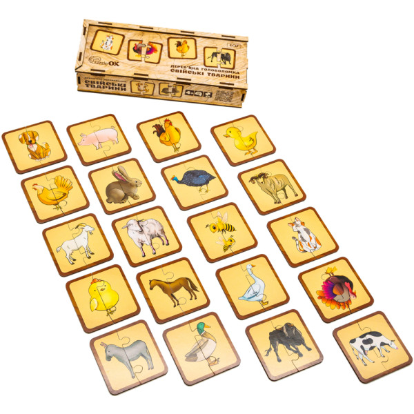Фото - Настольная игра (до 2 лет) PuzzleOk Домашние животные (Puz-37351)