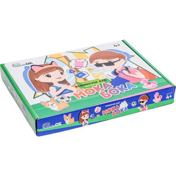 Фото - Настольная игра (3-4 года) PuzzleOk Деревянная игра с наклейками Домик для Мока Бока 6 ст., 103 дет. (Puz-88892)
