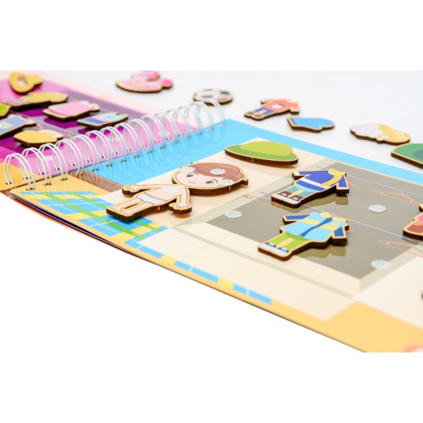 Фото - Настольная игра (3-4 года) PuzzleOk Деревянная игра с наклейками Домик для Мока Бока 6 ст., 103 дет. (Puz-88892)