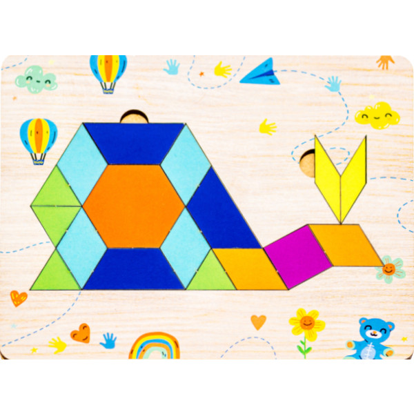 Фото - Головоломка PuzzleOk Танграм Улитка (Puz-88957) Фото - Головоломка PuzzleOk Танграм Улитка (Puz-88957)