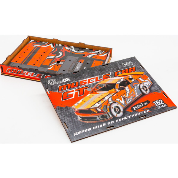 Фото - 3D пазлы PuzzleOk Muscle Car 162 дет., красный цвет (Puz-00641)