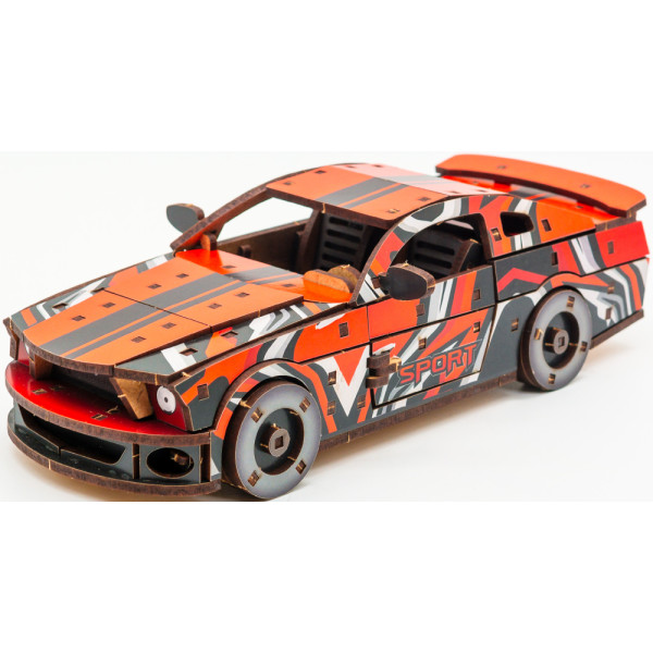 Фото - 3D пазлы PuzzleOk Muscle Car 162 дет., красный цвет (Puz-00641)