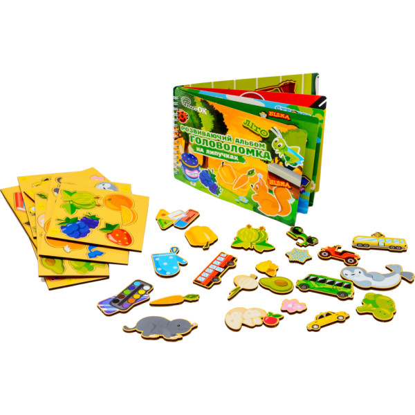 Фото - Настольная игра (5-7 лет) PuzzleOk Развивающий альбом головоломка на липучках (Puz-22925)