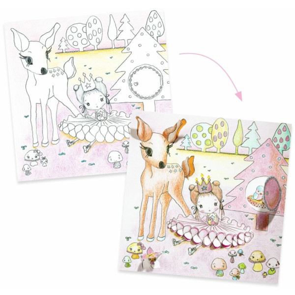 Фото - Набір для малювання Djeco Маленькі віконця Пупі (DJ09699)