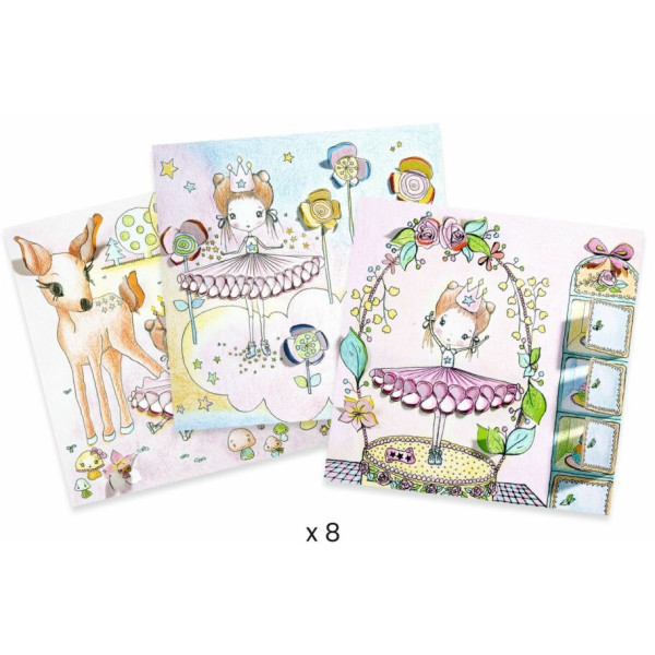 Фото - Набір для малювання Djeco Маленькі віконця Пупі (DJ09699)