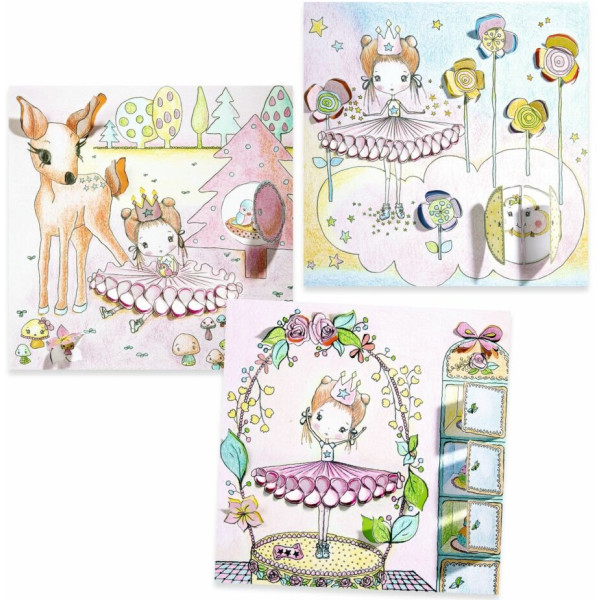 Фото - Набір для малювання Djeco Маленькі віконця Пупі (DJ09699)