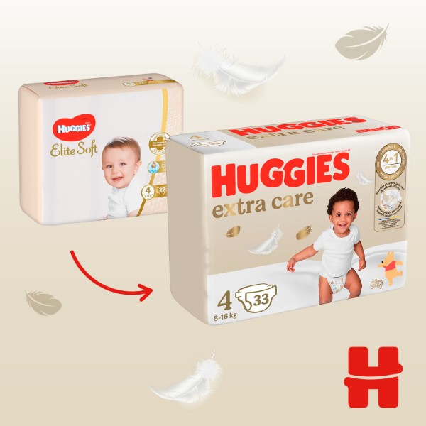 Фото - Одноразовые подгузники Huggies Extra Care Size Размер 4 (8-16 кг), 33 шт. (5029053583143)