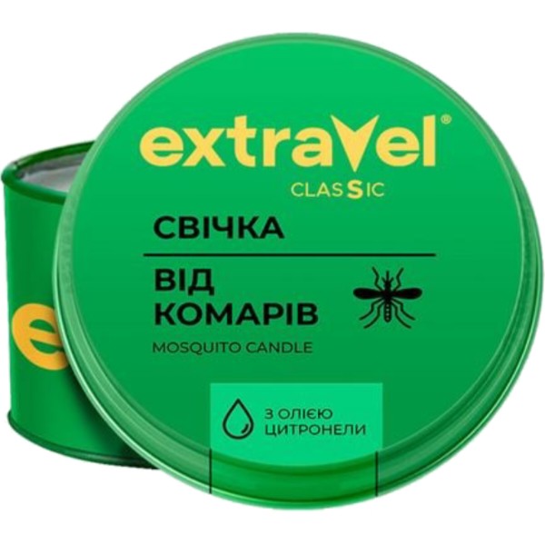 Фото - Свеча от насекомых Extravel Classic репеллент 110 мл