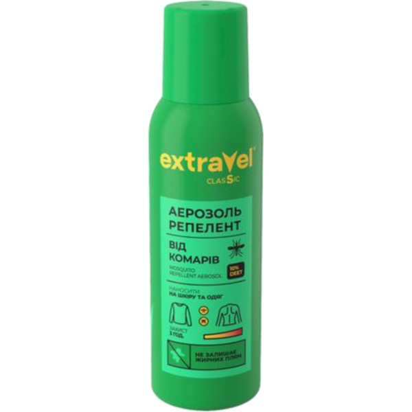 Фото - Аерозоль від комах Extravel Classic репелент , 100 мл