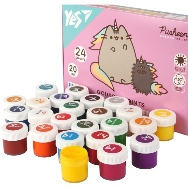 Фото - Фарби YES Pusheen 24 кол. по 20 мл (230404)