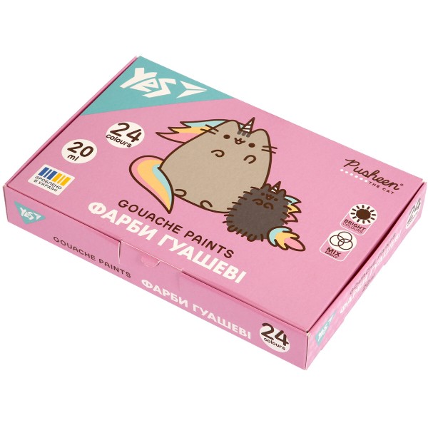 Фото - Фарби YES Pusheen 24 кол. по 20 мл (230404)
