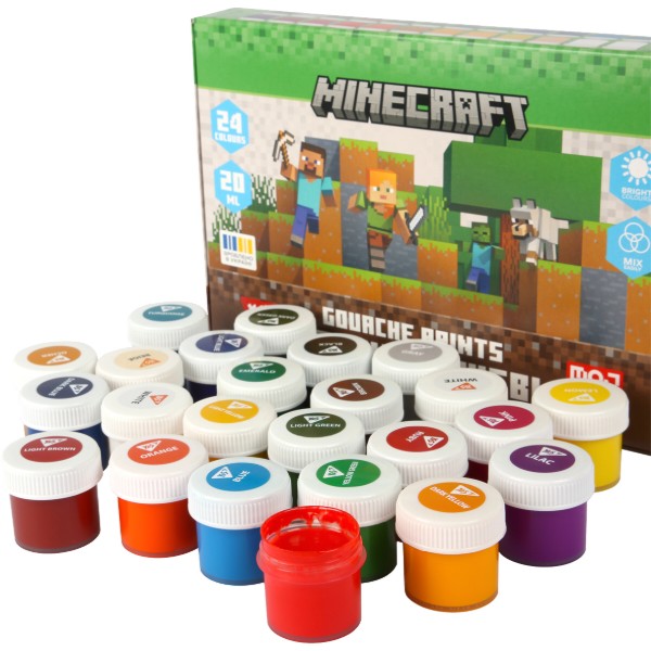 Фото - Фарби YES Minecraft 24 кол. по 20 мл (230409)