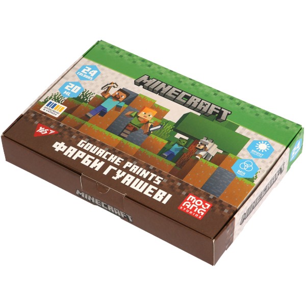 Фото - Фарби YES Minecraft 24 кол. по 20 мл (230409)