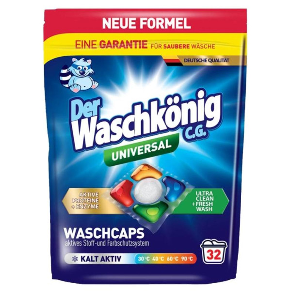 Фото - Капсули для прання Waschkonig UNIVERSAL 5в1 32 шт. (4260418935622)