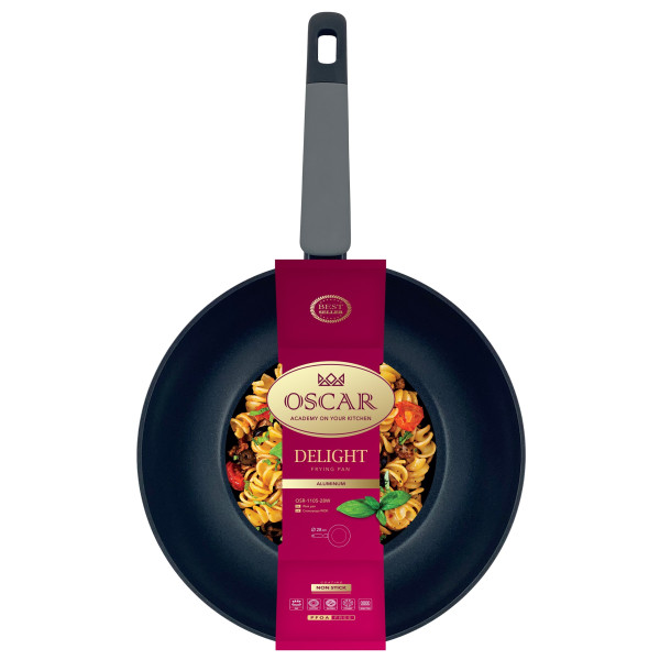Фото - Сковорода ВОК OSCAR Delight 28 см б/кришки (OSR-1105-28W)