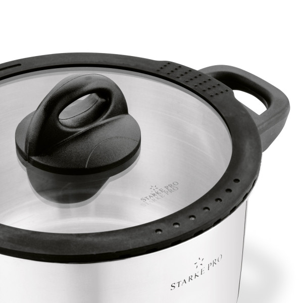 Фото - Набір посуду Starke Pro 8 пр. SANTE (LK240506/LKA194HMYIO-8PCSBLACK)
