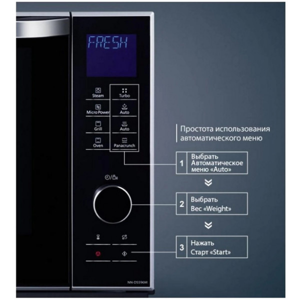 Фото - Микроволновая печь (СВЧ) Panasonic NN-DS596MZPE