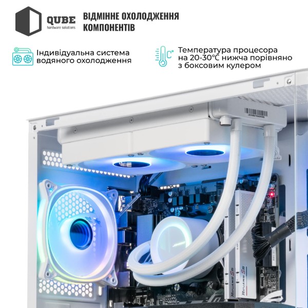 Фото - Системний блок QUBE QB Ryzen 7 9700X RTX 5070 Ti 16GB MRGw 3220 (Ryzen79700XRTX5070TI16GBMRGw3220)