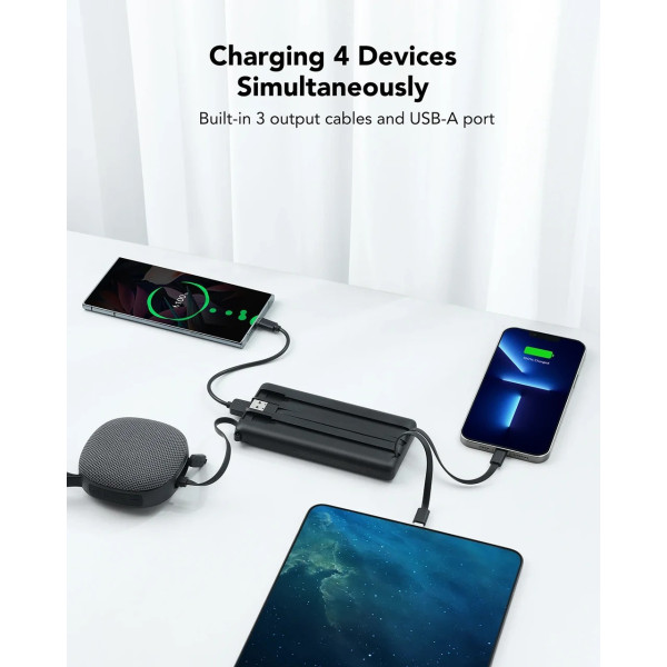 Фото - Батарея мобильная Veger C10 10000mAh Black (1283126526848)