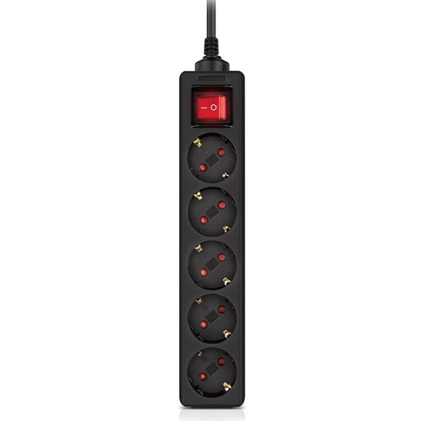 Фото - Мережевий фільтр REAL-EL RS-Protect M 10m Black (EL122300037)